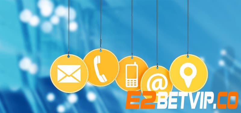 Cách thức liên hệ E2betvip
